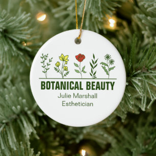 Mooie Botanische Spa Salon Bloemenzaak Keramisch Ornament