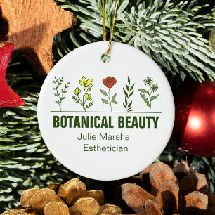 Mooie Botanische Spa Salon Bloemenzaak Keramisch Ornament