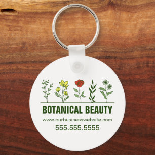 Mooie Botanische Spa Salon Bloemenzaak Sleutelhanger