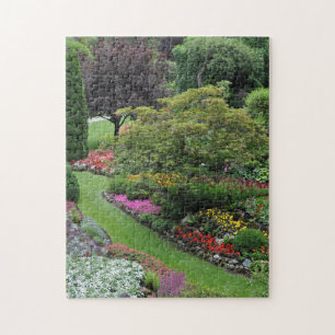 Mooie botanische tuin legpuzzel