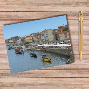 Mooie boten Porto Portugal Fotografie, Reizen Feestdagenkaart