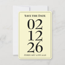 Mooie Boter Gele Trouwkaart Save the Date Kaarten