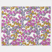 Mooie Bougainvillea Fleece Deken (Voorkant (Horizontaal))