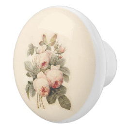 Mooie Bouquet van Roos Redouté Keramische Knop