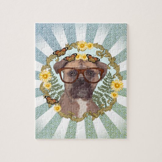 Mooie Boxer Dog puzzel (Verticaal)