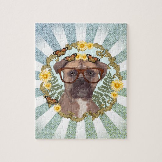 Mooie Boxer Dog puzzel Legpuzzel (Verticaal)