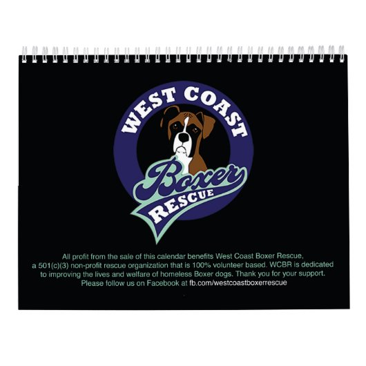 Mooie Boxers 2021-agenda Kalender (Achterkant)