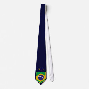 Mooie Braziliaanse vlag Stropdas