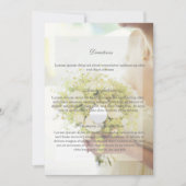 Mooie bride met het blote Bouquet bruiloft Kaart (Voorkant)