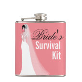 Mooie Bride Survival Kit Heupfles (Voorkant)