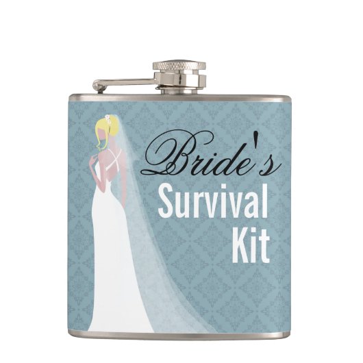 Mooie Bride Survival Kit Heupfles (Voorkant)