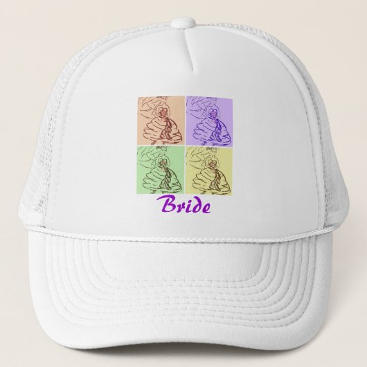 Mooie bride trucker pet (Voorkant)