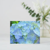 Mooie briefkaarten Pastel Blue Hydrangeas (Staand voorkant)