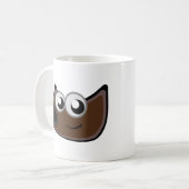 Mooie brij koffiemok (Voorkant links)