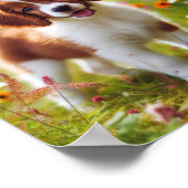 mooie Brittany puppy Poster (Hoek)