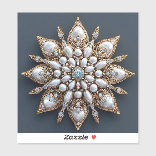 Mooie broche sticker (Vel)