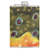 Mooie brook forel vliegende Ichthyology Heupfles (Voorkant)