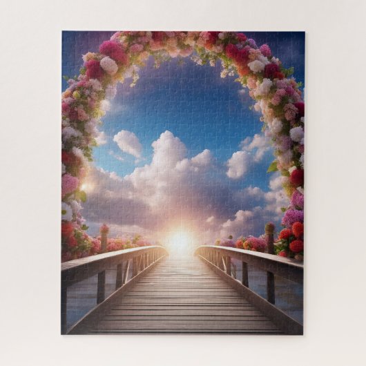 Mooie brug naar de hemel legpuzzel (Verticaal)