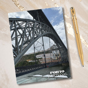 Mooie Brug Porto Portugal Reis Fotografie Feestdagenkaart