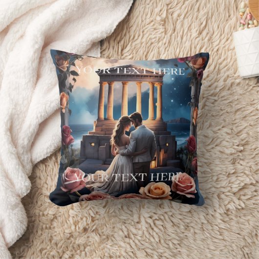 Mooie bruid & bruidegom Staand bij het Zee Kussen (Deken)