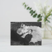 Mooie  bruid en bruidegom Briefkaart (Staand voorkant)