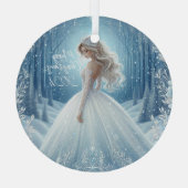 Mooie Bruid Kerst Ornament 2024 (Achterkant)