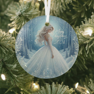 Mooie Bruid Kerst Ornament 2024
