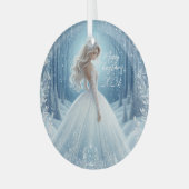 Mooie Bruid Kerst Ornament 2024 (Voorkant links)