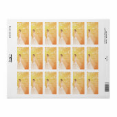 Mooie bruid retour adreslabels. etiket (Full Sheet)