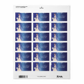 Mooie bruid retour adreslabels. etiket (Full Sheet)