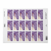 Mooie bruid retour adreslabels. etiket (Full Sheet)