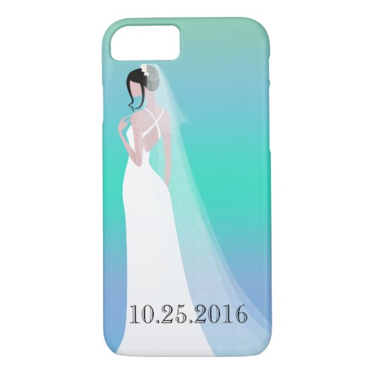 Mooie bruid trouwdag Case-Mate iPhone case (Achterkant)