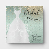 Mooie Bruidsfeest - Mintgroen Fotoplaat (Voorkant)