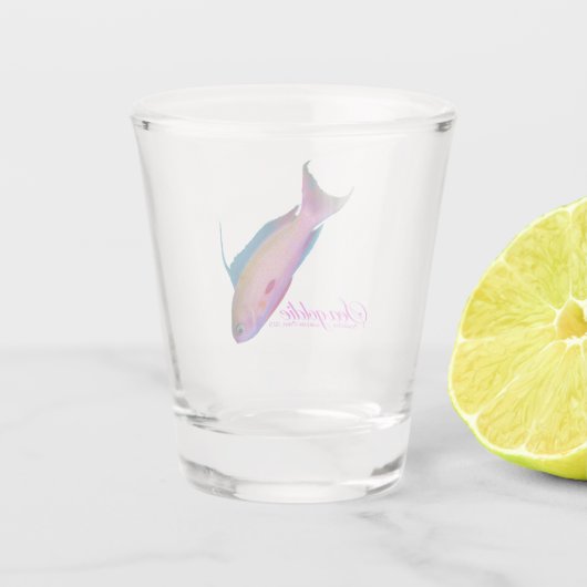 Mooie bruidskleur voor het Zee goudkleurig Shot Glas (Achterkant)