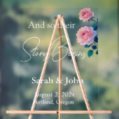 Mooie bruiloft acryl teken bord (Neutraal)