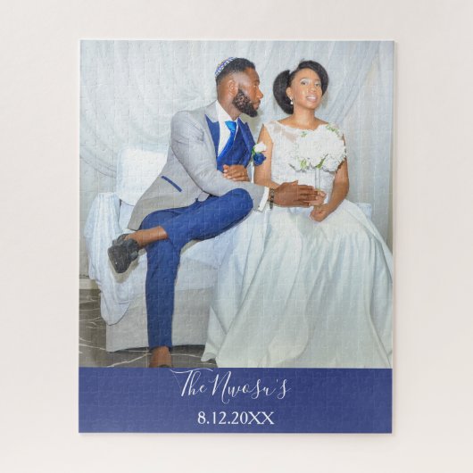 Mooie bruiloft Bride en Groom Jigzaag Puzzle Legpuzzel (Verticaal)