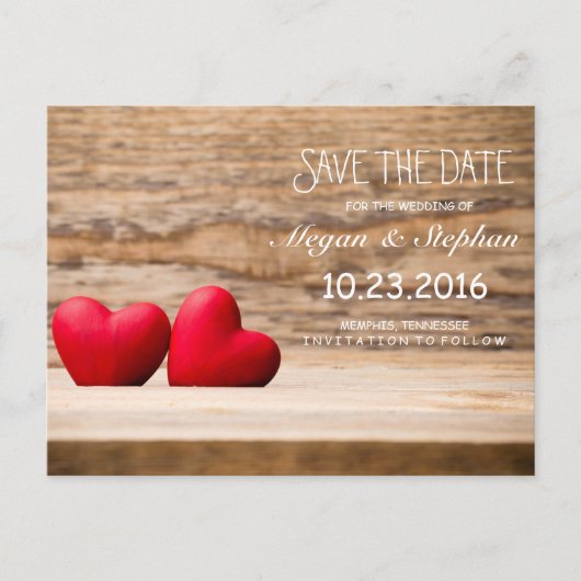Mooie bruiloft save the date Briefkaart (Voorkant)