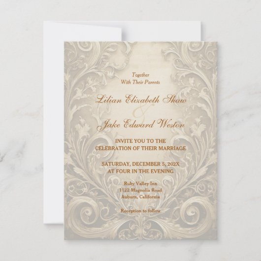 Mooie bruiloft uitnodiging (Voorkant)