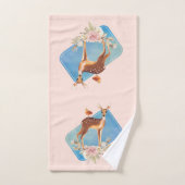 Mooie bruine Doe met witte vlekken Bad Handdoek (Handdoek)