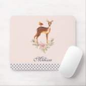 Mooie bruine Doe met witte vlekken Muismat (Met muis)