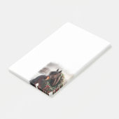 Mooie bruine Paard Kerstkrans Post-it® Notes (Schuin)