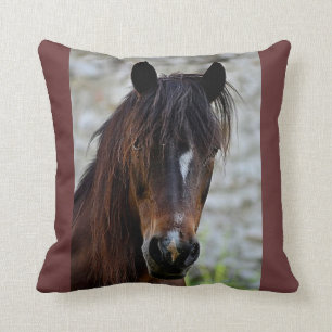 Mooie bruine paard kussen