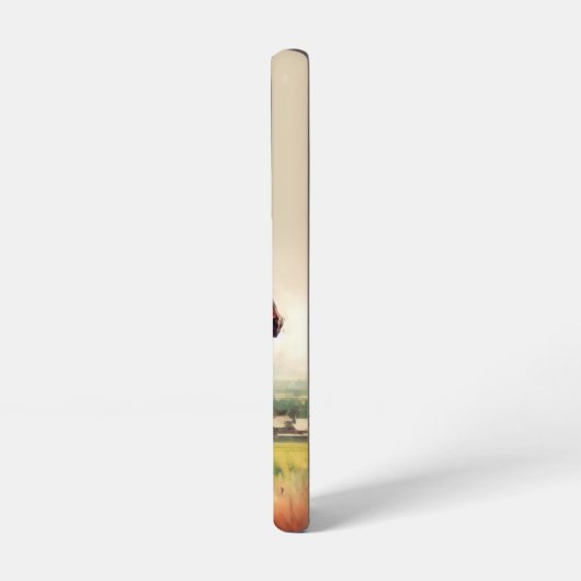 Mooie bruine Paard Running Custom Initialen Samsung Galaxy Hoesje (Linkerkant)