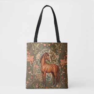 Mooie Bruine Paard William Morris Geïnspireerd Draagtas