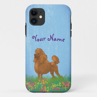 Mooie bruine poedel iPhone 11 hoesje