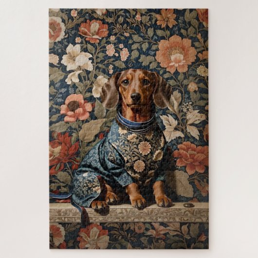 Mooie bruine teckel | Dachshund Portret Legpuzzel (Verticaal)
