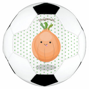 Mooie bruine uiengroene cartoon illustratie voetbal