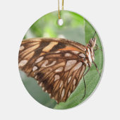 Mooie Bruine Vlinder Versiering Keramisch Ornament (Links)