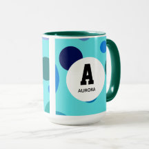 Mooie bubbeldesign met aanpasbare naamletter