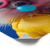 Mooie Bubbelgom Egel Wees Aardig Whimsische Muurku Poster (Hoek)